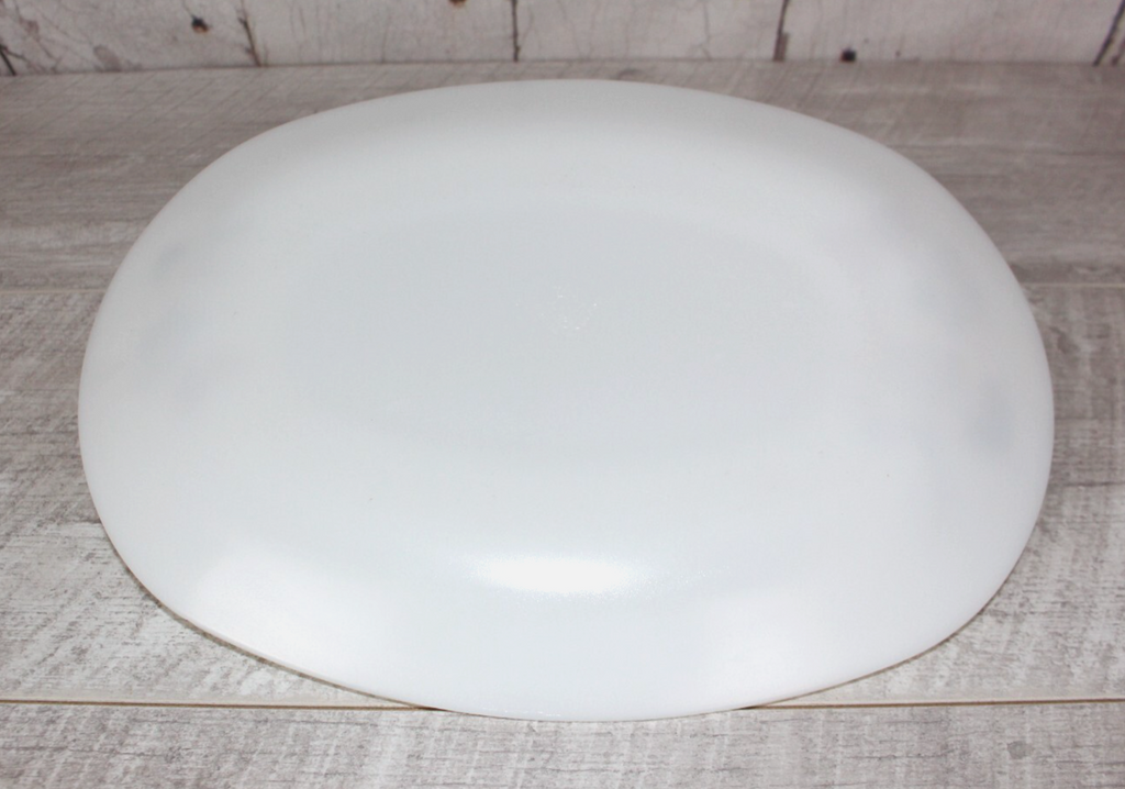 Pyrex JAJ Autumn Glory Oval Steak Plate White with Floral Detail