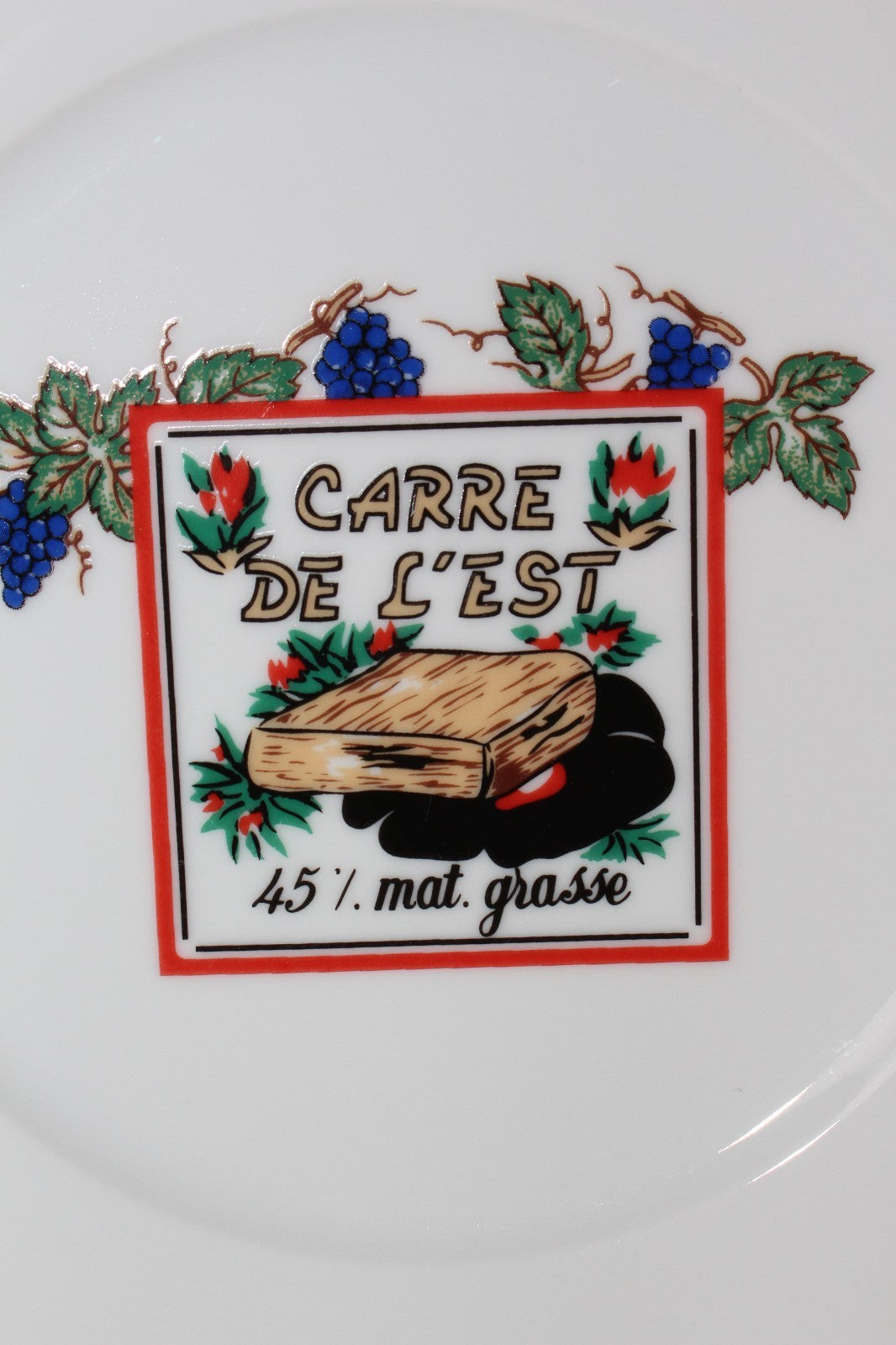 Revol France Porcelain Cheese Plate Carre De L' Est Les Fromages De France