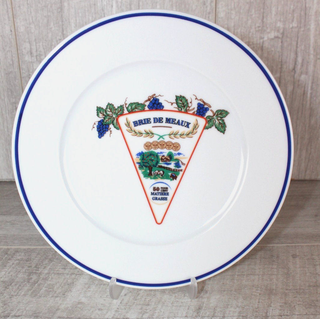 Revol France Porcelain Cheese Plate Brie De Meaux Les Fromages De France