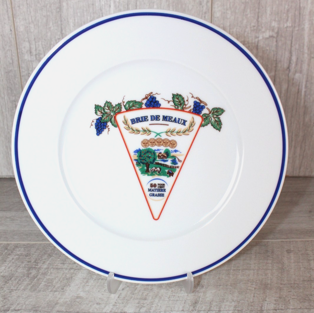 Revol France Porcelain Cheese Plate Brie De Meaux Les Fromages De France