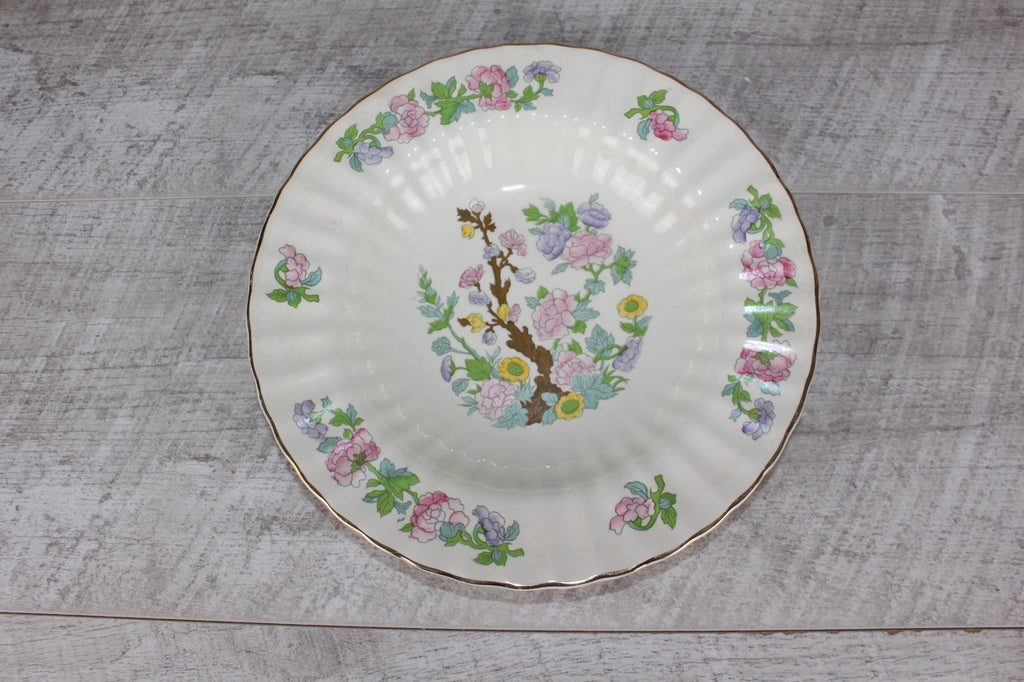 Vintage Wade England Indian Tree Soup Bowls | Fluted Scalloped Edge | 1940s/50s