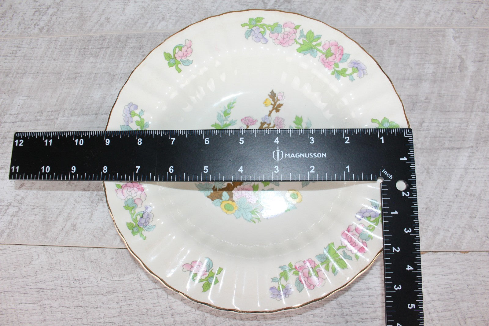 Vintage Wade England Indian Tree Soup Bowls | Fluted Scalloped Edge | 1940s/50s