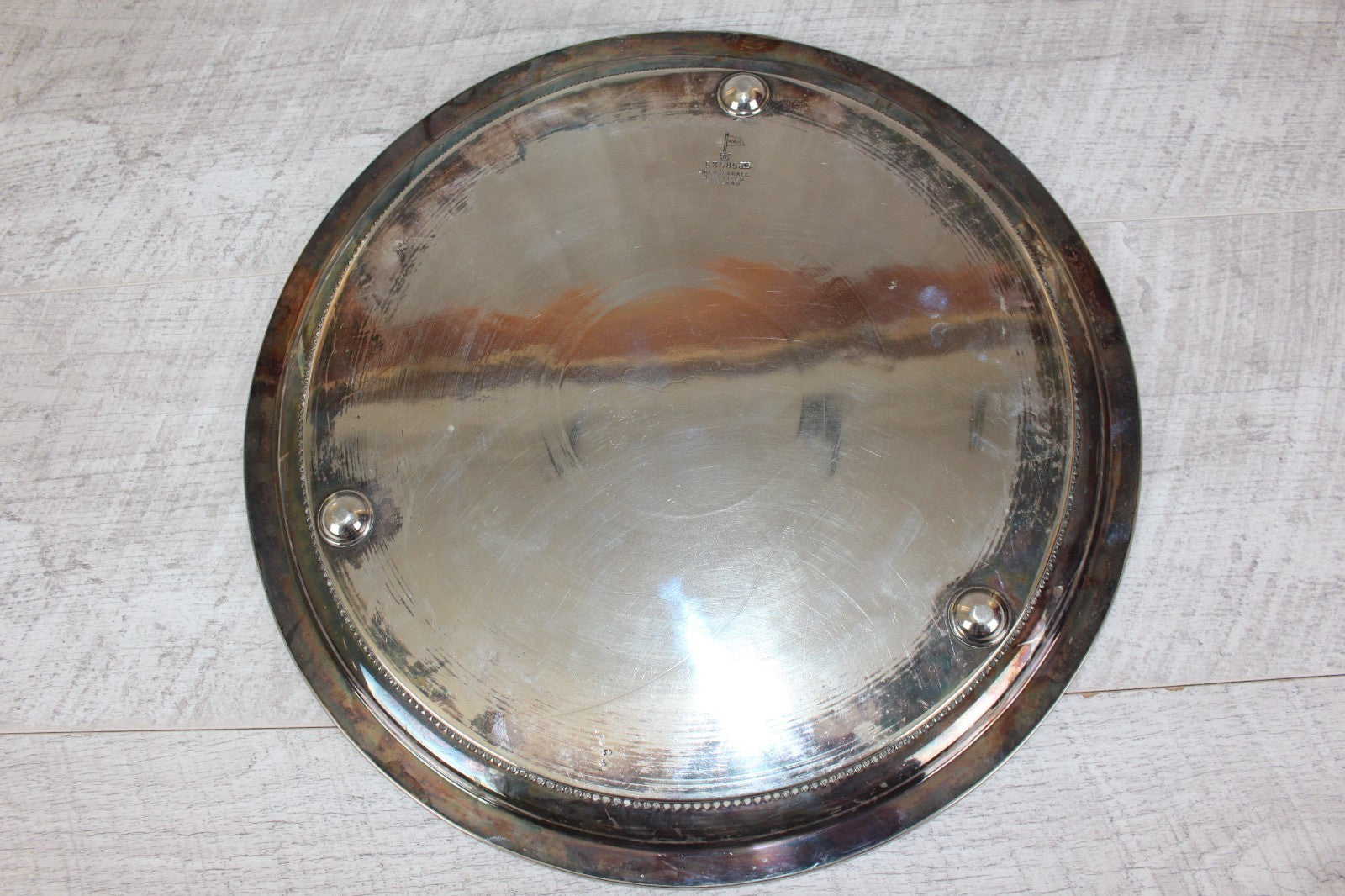 Stunning Victorian Walker & Hall Sheffield Silver-Plated Chased Tray / Salver
