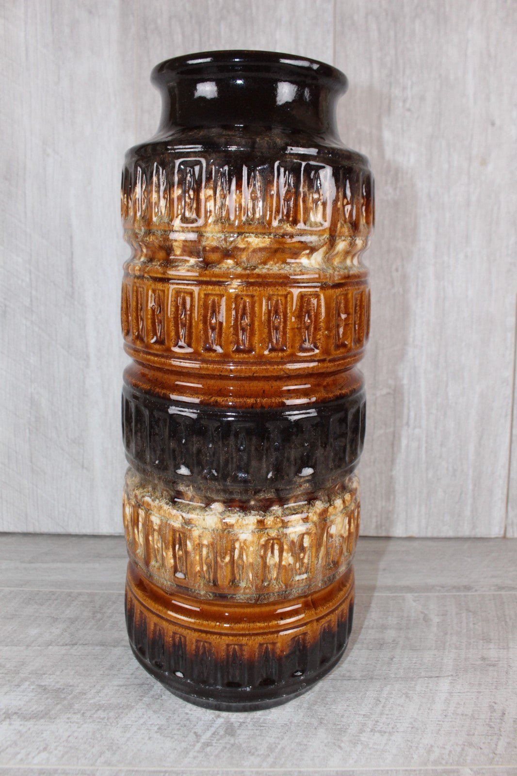 Stunning Large Mid-Century West German Pottery Floor Vase – Scheurich 268-40