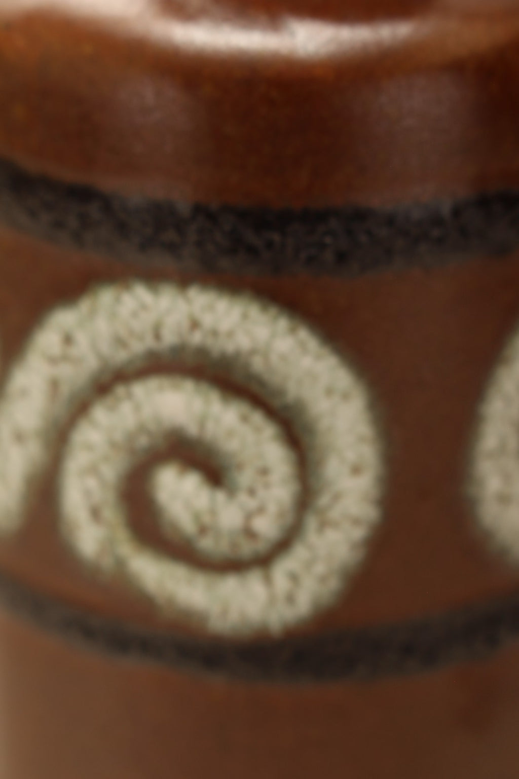 Vintage Scheurich 200-28 West German Pottery Vase Mid Century Swirl 1970s