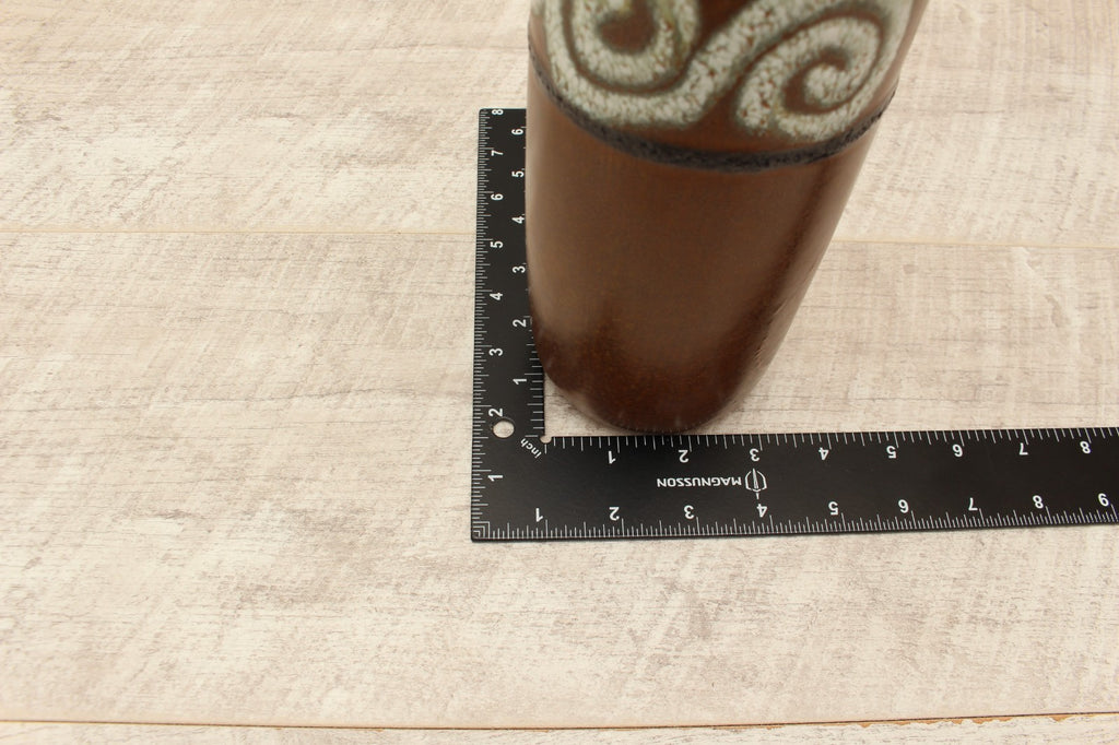Vintage Scheurich 200-28 West German Pottery Vase Mid Century Swirl 1970s