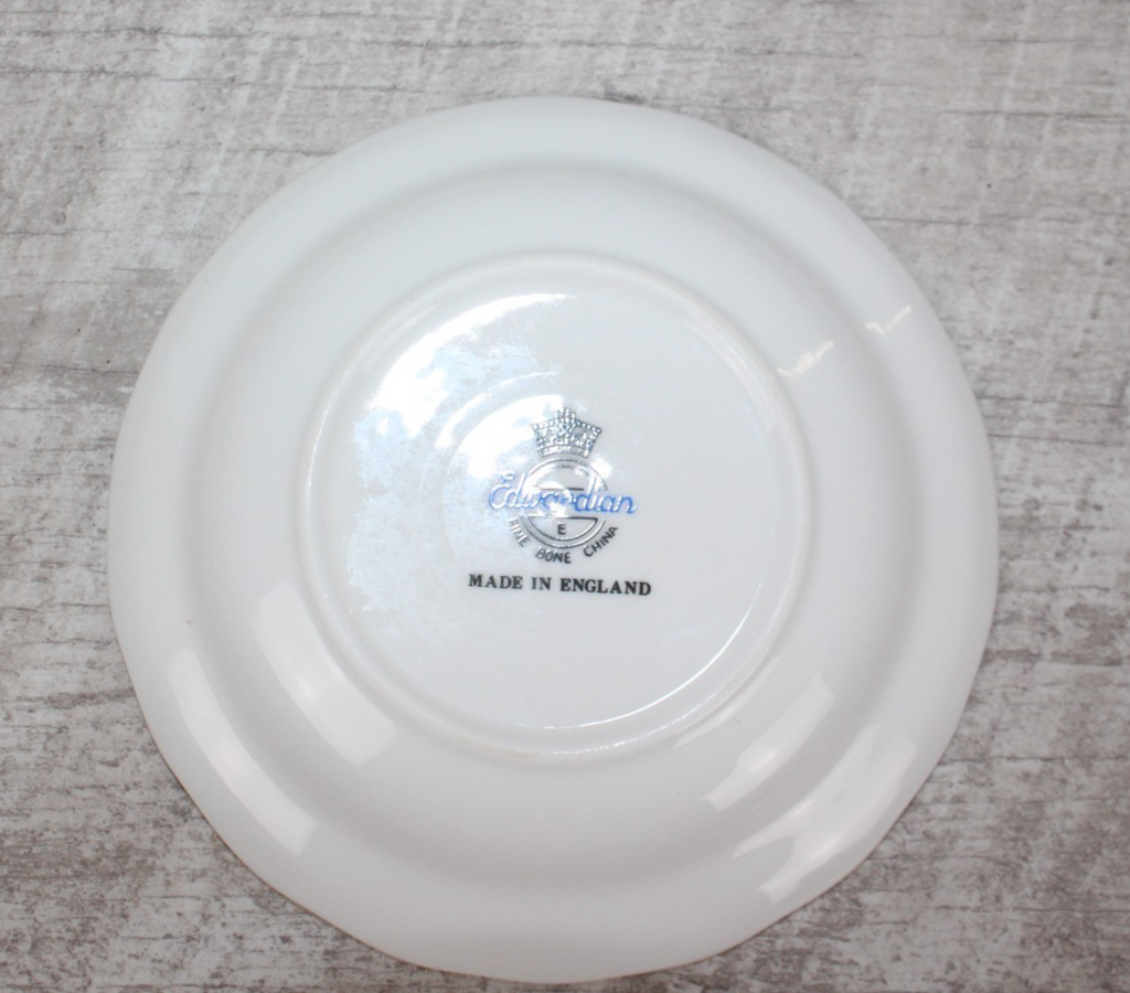 Vintage Masonic - Freemasons Saucer Guardian China Gold Trim Made in England