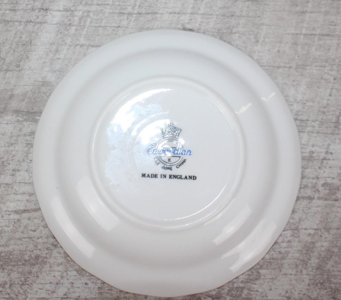Vintage Masonic - Freemasons Saucer Guardian China Gold Trim Made in England