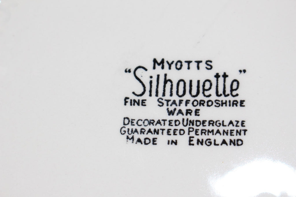 Pair of Vintage Myott "Silhouette" Lidded Tureens - MCM Retro Fruit & Veg Patter