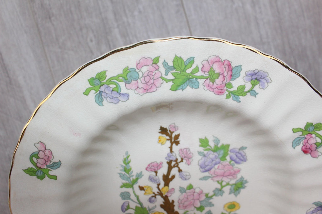Vintage Wade England Indian Tree Soup Bowls | Fluted Scalloped Edge | 1940s/50s