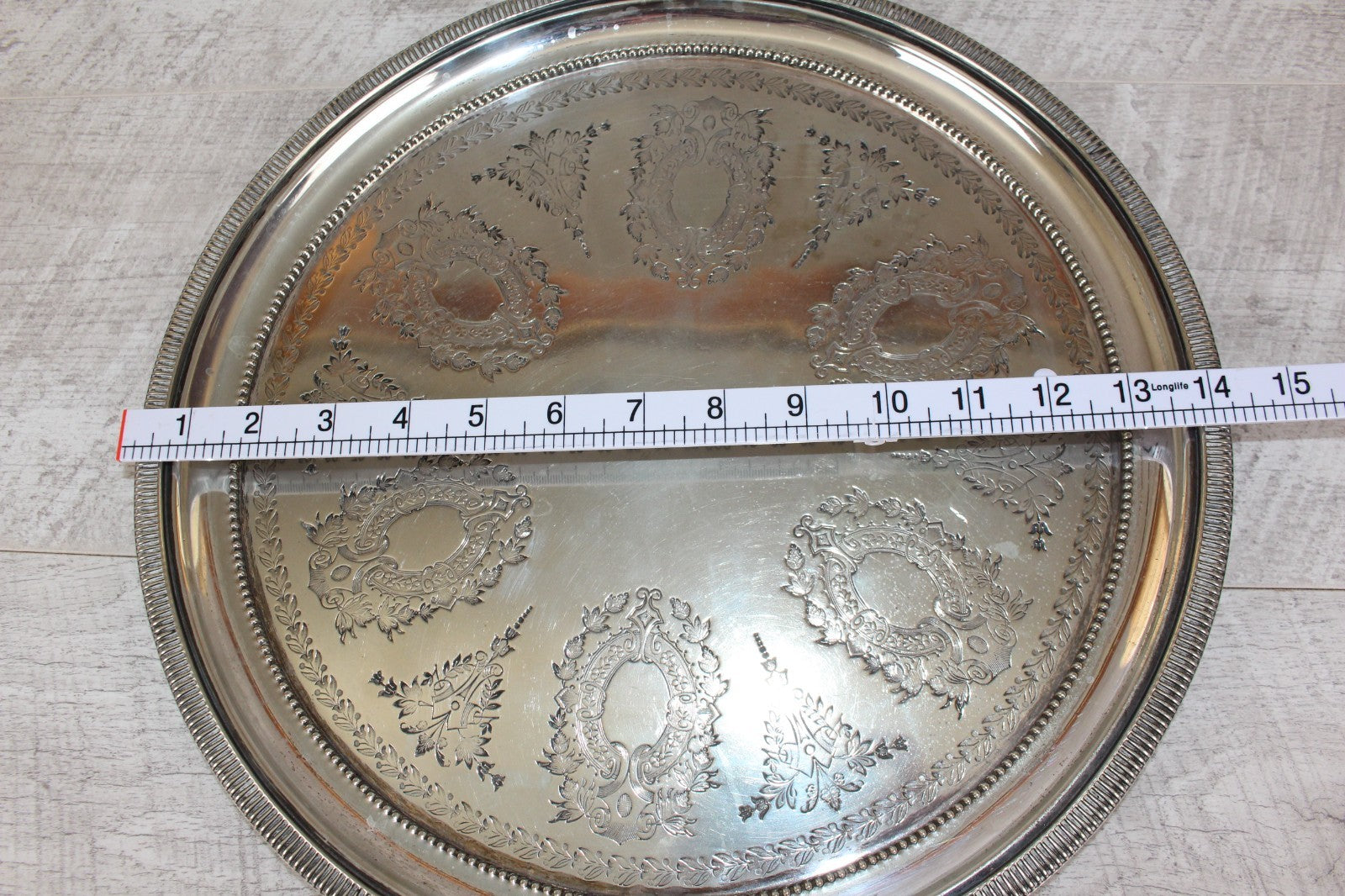 Stunning Victorian Walker & Hall Sheffield Silver-Plated Chased Tray / Salver
