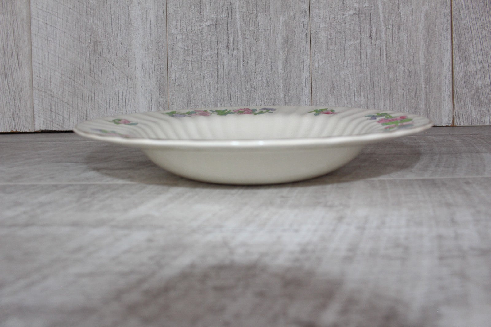 Vintage Wade England Indian Tree Soup Bowls | Fluted Scalloped Edge | 1940s/50s