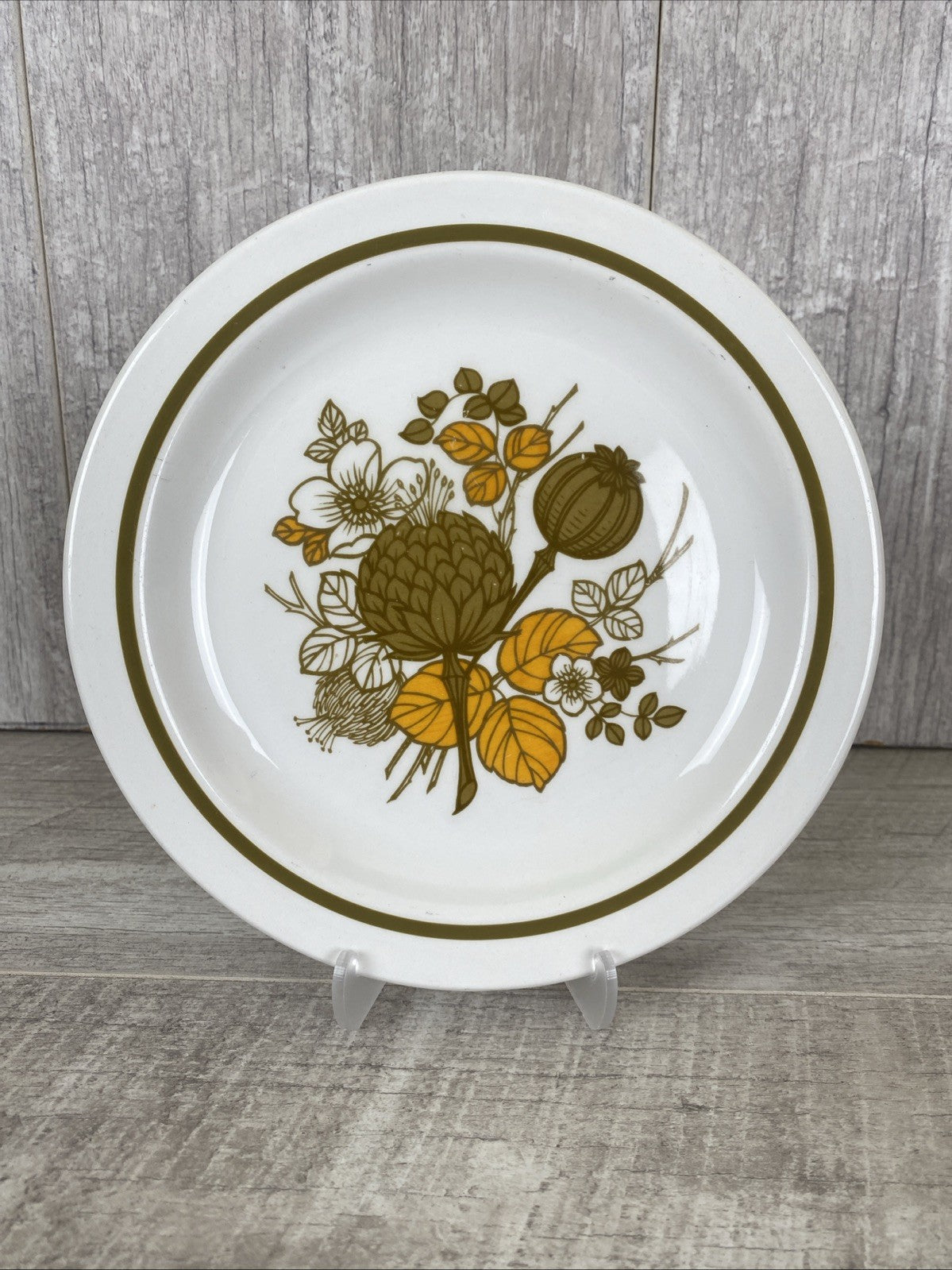 Vintage Retro Midwinter Countryside Stoneware 7”SidePlates 1960/70s