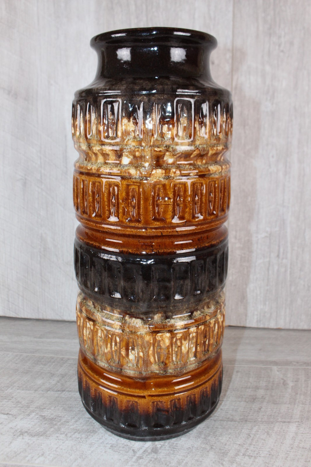 Stunning Large Mid-Century West German Pottery Floor Vase – Scheurich 268-40