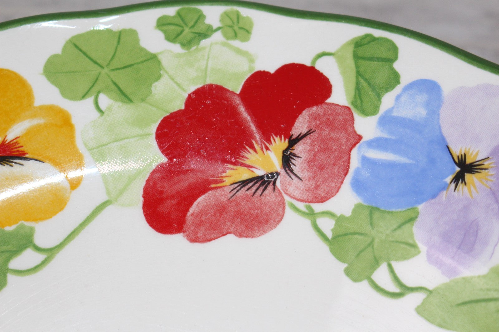 Grindley Party Time Charlotte 9" Rimmed Soup Bowl - Vintage England - VGC