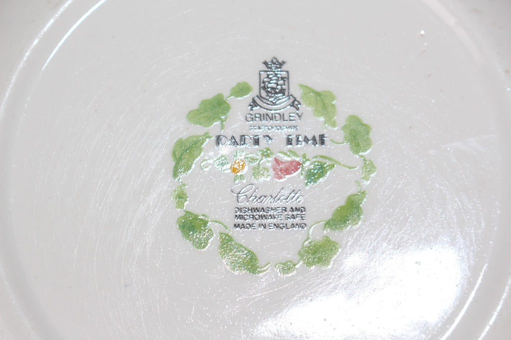 Grindley Party Time Charlotte 9" Rimmed Soup Bowl - Vintage England - VGC
