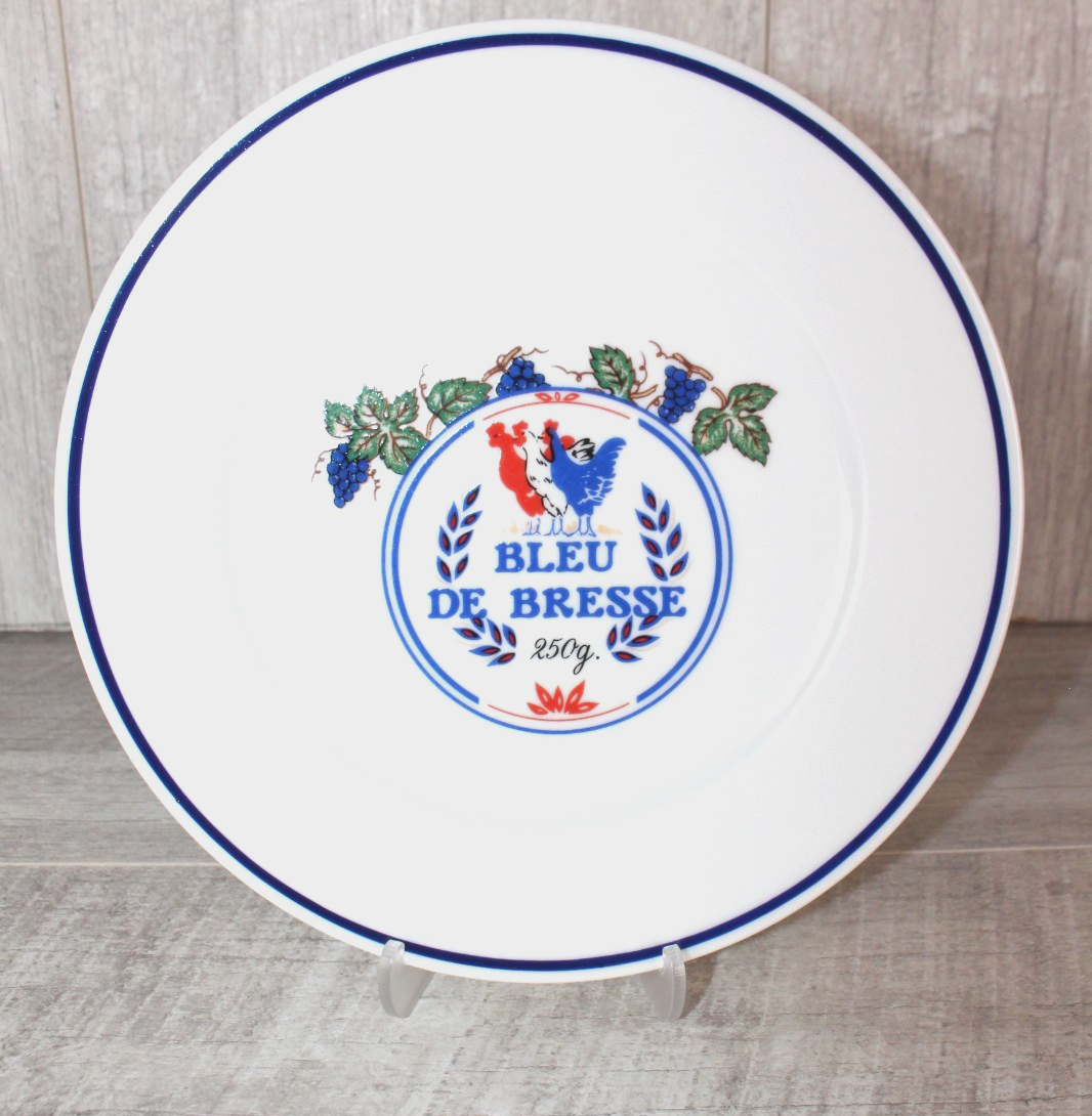 Revol France Porcelain Cheese Plate Bleu De Bresse Les Fromages De France