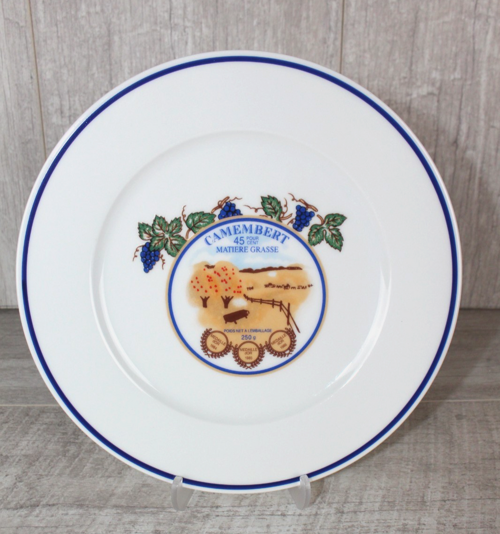 Revol France Porcelain Cheese Plate Camembert Les Fromages de France
