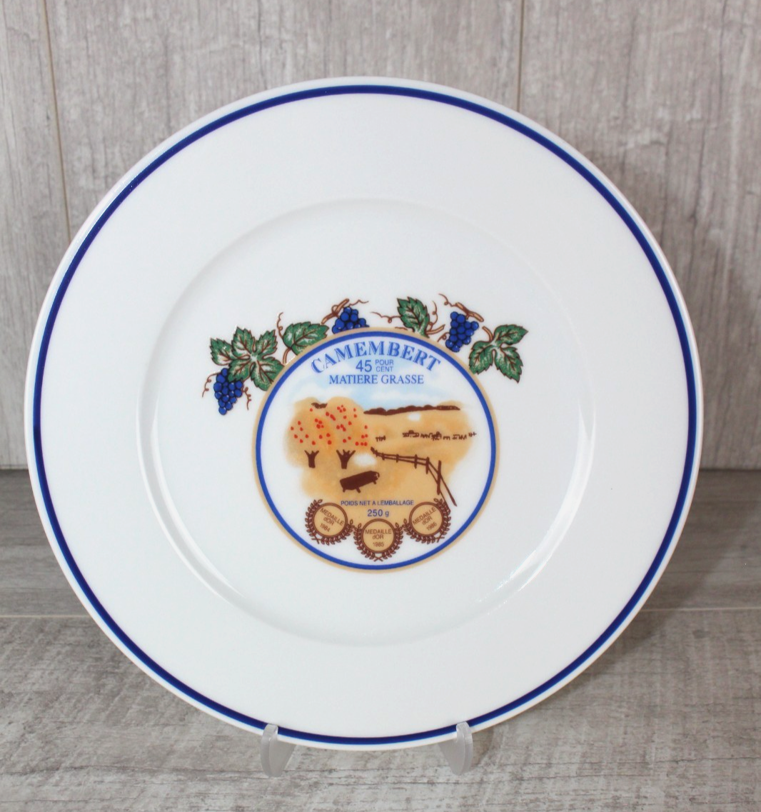 Revol France Porcelain Cheese Plate Camembert Les Fromages de France