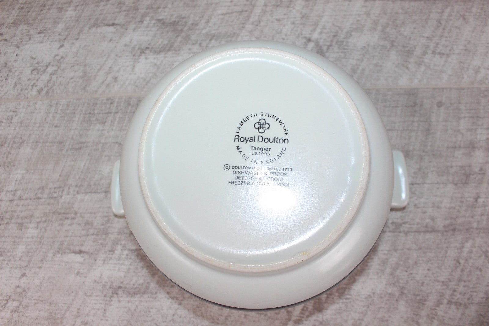 Royal Doulton Tangier Round Casserole Dish With Lid Lambeth Stoneware 6.0" Dia