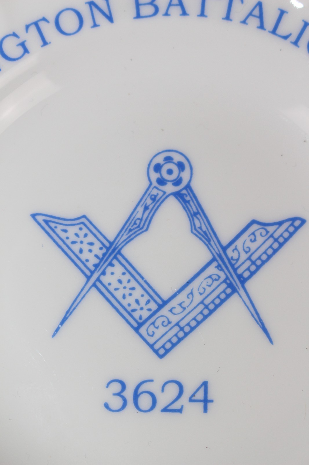 Vintage Masonic - Freemasons Saucer Guardian China Gold Trim Made in England