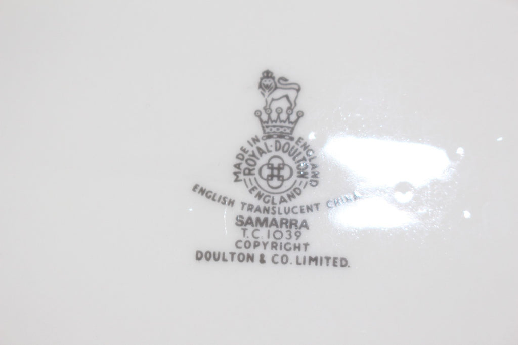 Vintage Royal Doulton Fine Bone China Samarra Gravy Boat & Saucer