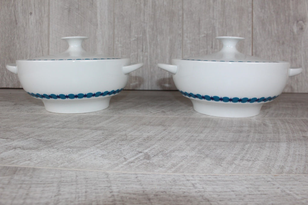 Pair of Vintage Thomas Germany Lisette Lidded Tureens - Tapio Wirkkala Rotunda