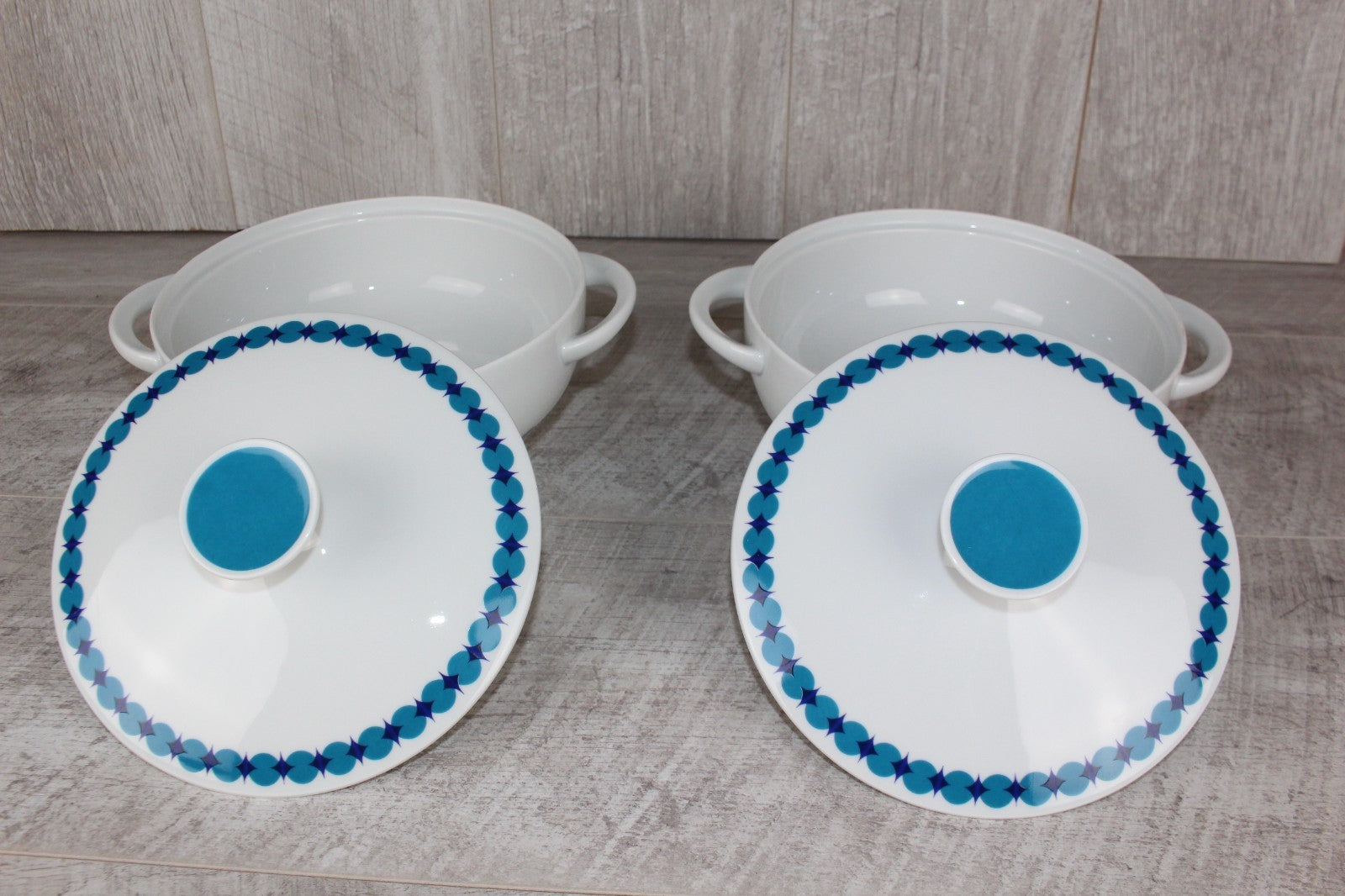Pair of Vintage Thomas Germany Lisette Lidded Tureens - Tapio Wirkkala Rotunda
