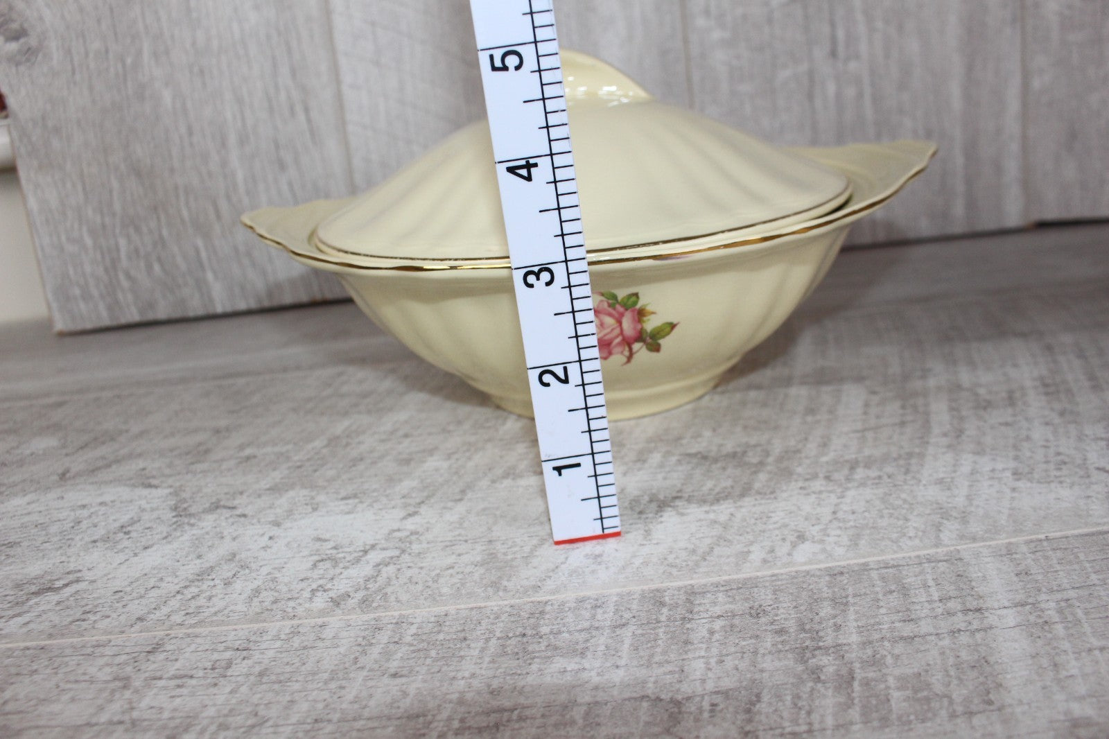 Pair of Vintage J&G Meakin "Sunshine" Lidded Tureens - Pink Rose & Gold Gilt