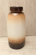 Large Scheurich 553-38 West German Floor Vase Mid Century Ombre Fat Lava Era