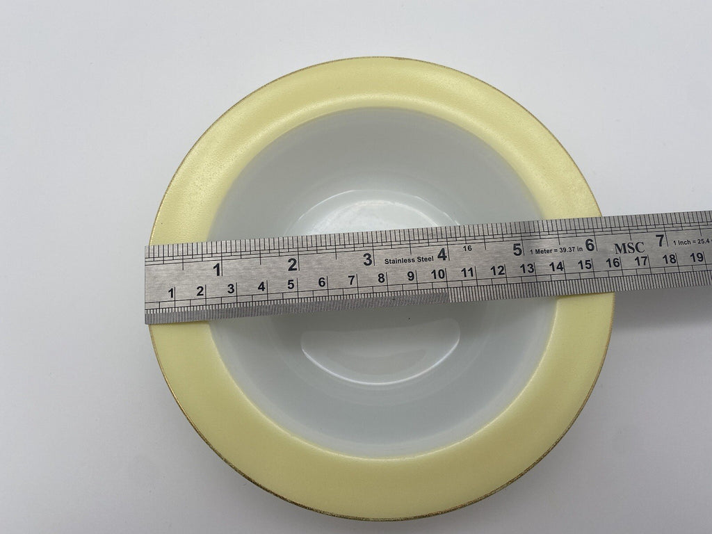 Pyrex Vintage Weardale Lemon Primrose Colour Cereal / Dessert Bowl 6” Dia Rare