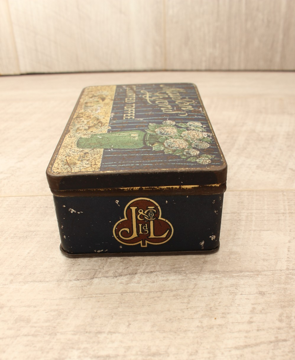 Vintage Maison Lyons Toffee Tin Excel Co London 1950s Floral Crest Sweet Box