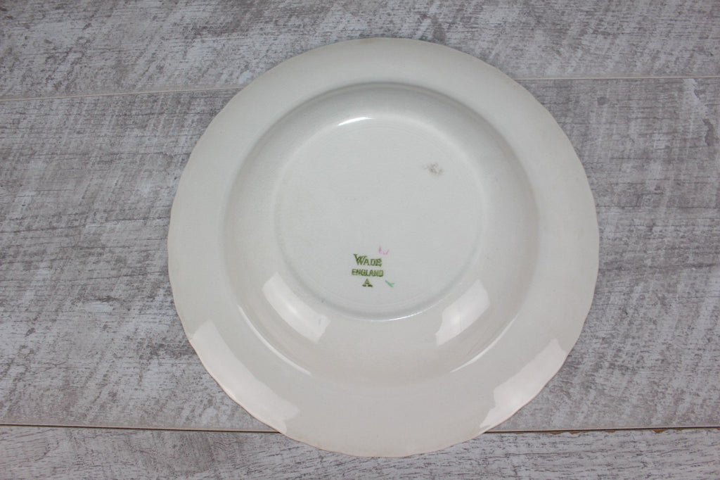Vintage Wade England Indian Tree Soup Bowls | Fluted Scalloped Edge | 1940s/50s