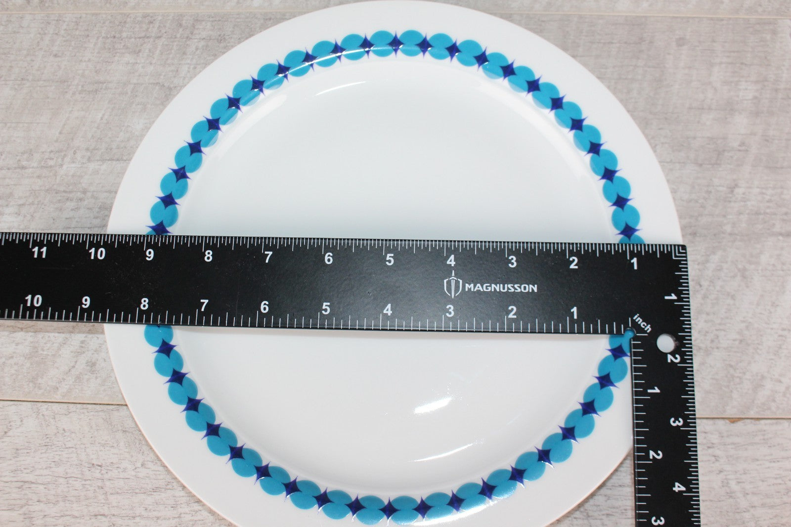 Thomas Germany Medaillon Blue Pinwheel Dinner Plate - Tapio Wirkkala