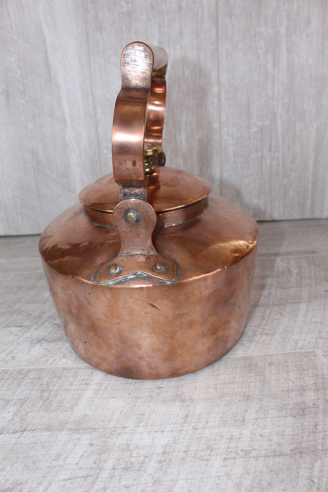 Fine Antique Georgian Copper Kettle - Hand-Cut Dovetails & Town Work - c.1800