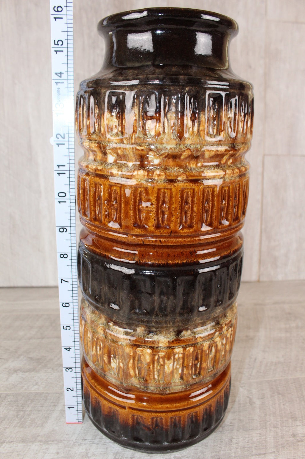 Stunning Large Mid-Century West German Pottery Floor Vase – Scheurich 268-40