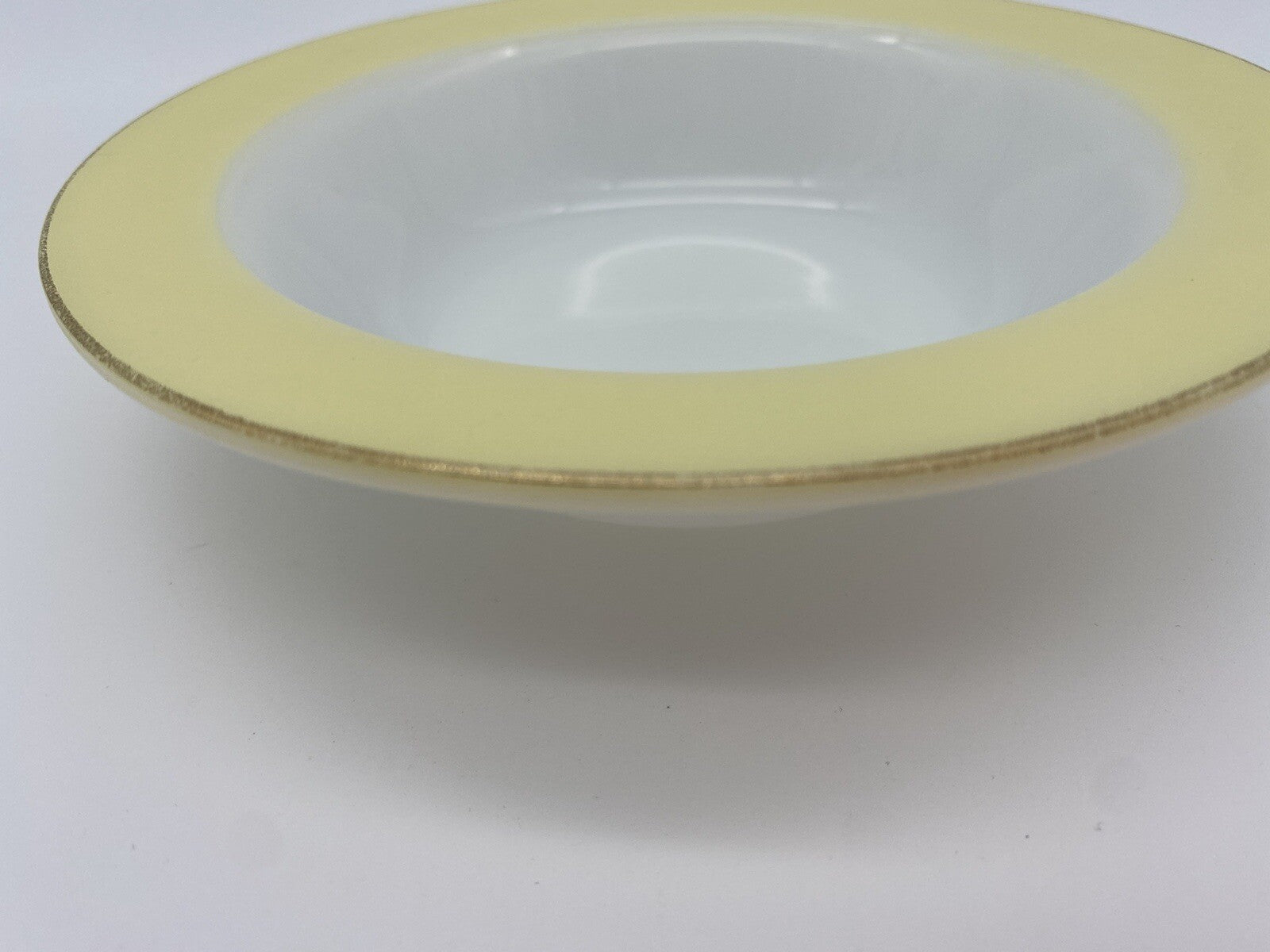 Pyrex Vintage Weardale Lemon Primrose Colour Cereal / Dessert Bowl 6” Dia Rare