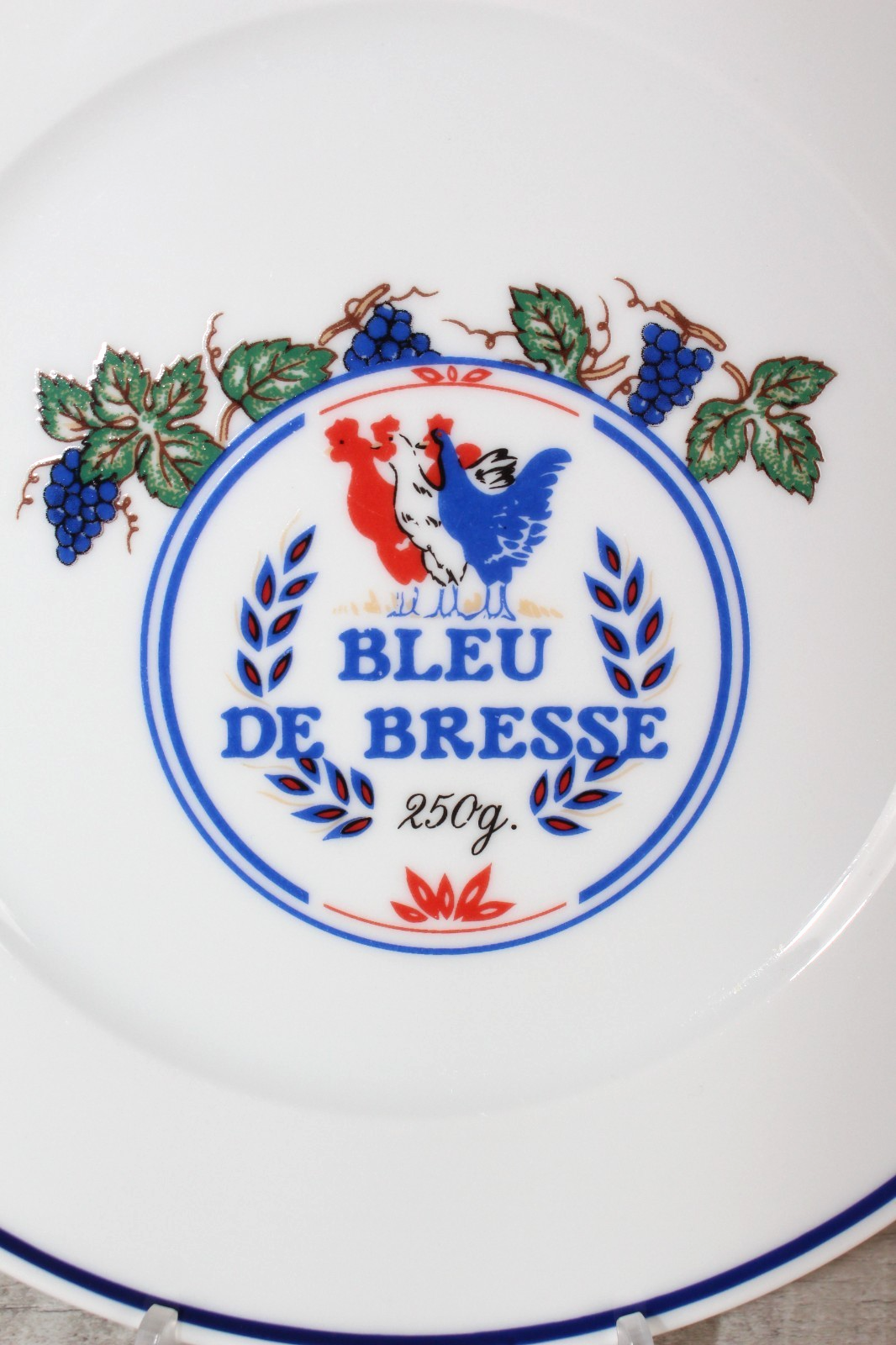 Revol France Porcelain Cheese Plate Bleu De Bresse Les Fromages De France