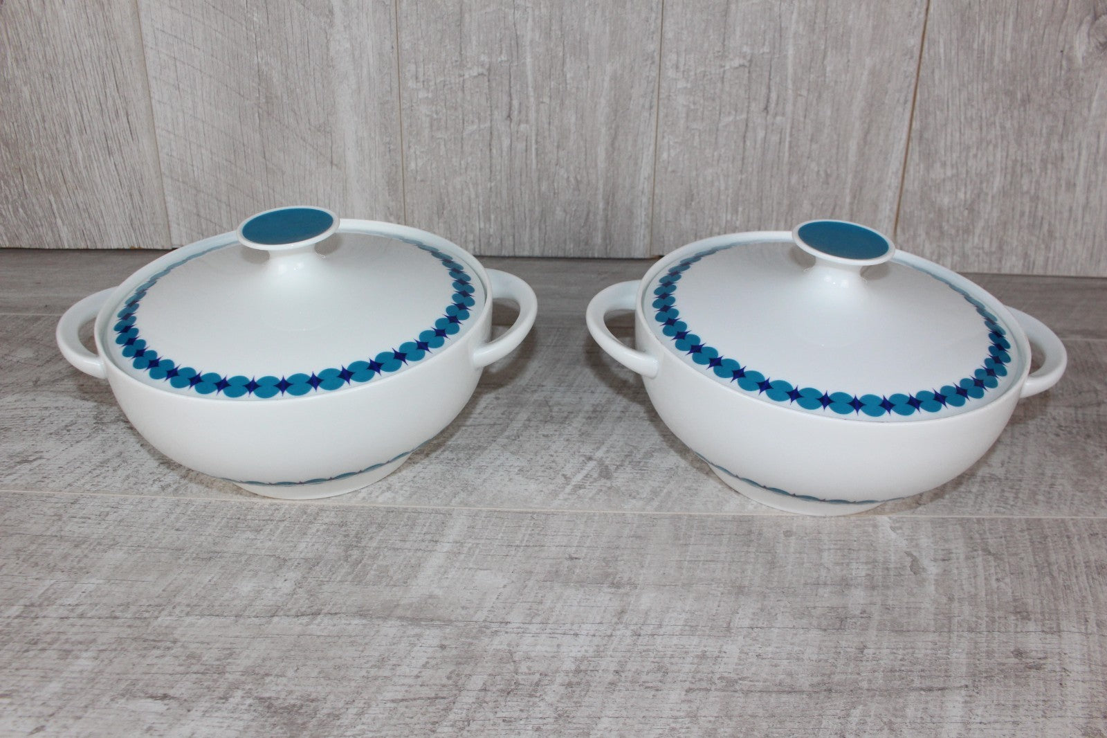 Pair of Vintage Thomas Germany Lisette Lidded Tureens - Tapio Wirkkala Rotunda