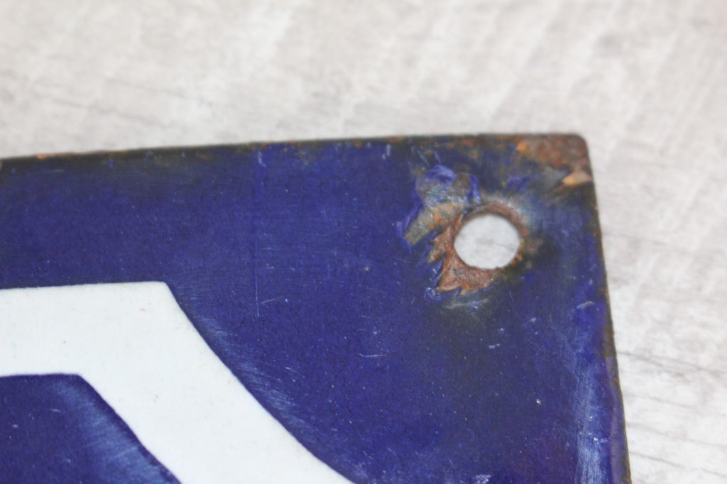 Antique French Enamel Street Sign: Rue Gustave Carde Provenance & History