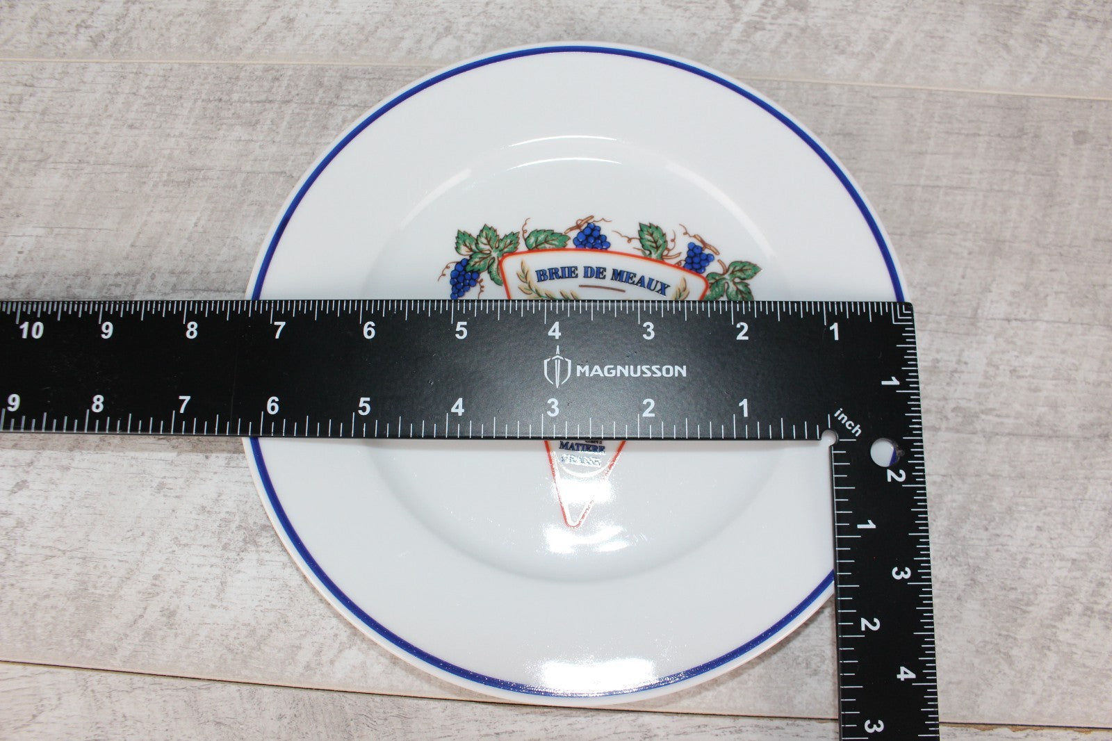 Revol France Porcelain Cheese Plate Brie De Meaux Les Fromages De France