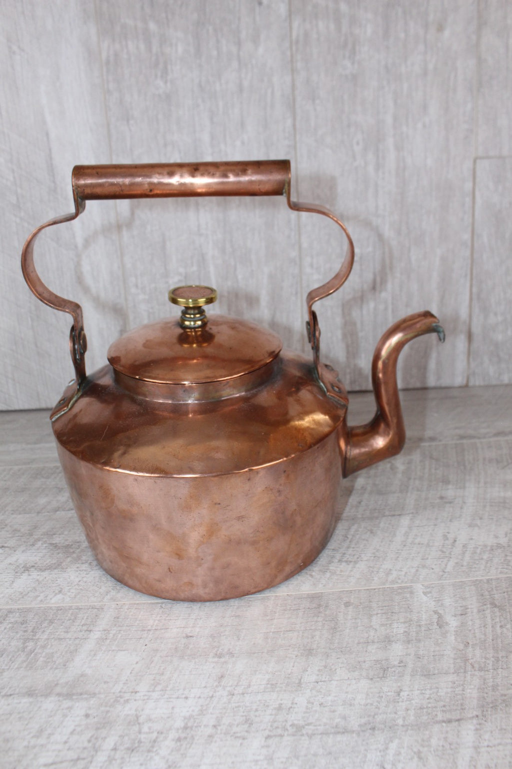 Fine Antique Georgian Copper Kettle - Hand-Cut Dovetails & Town Work - c.1800