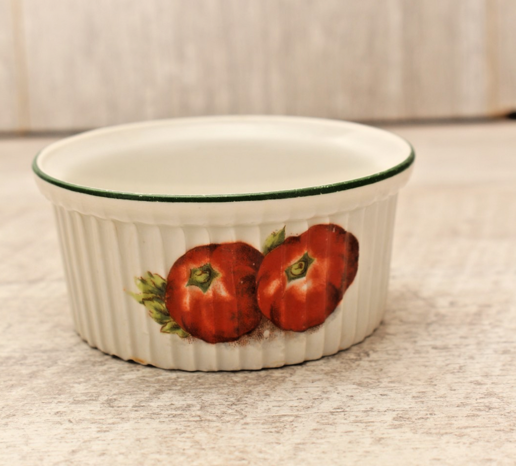Vintage Pillivuyt Tomato Ramekin Porcelaines A Feu Pilivite France J Chomette