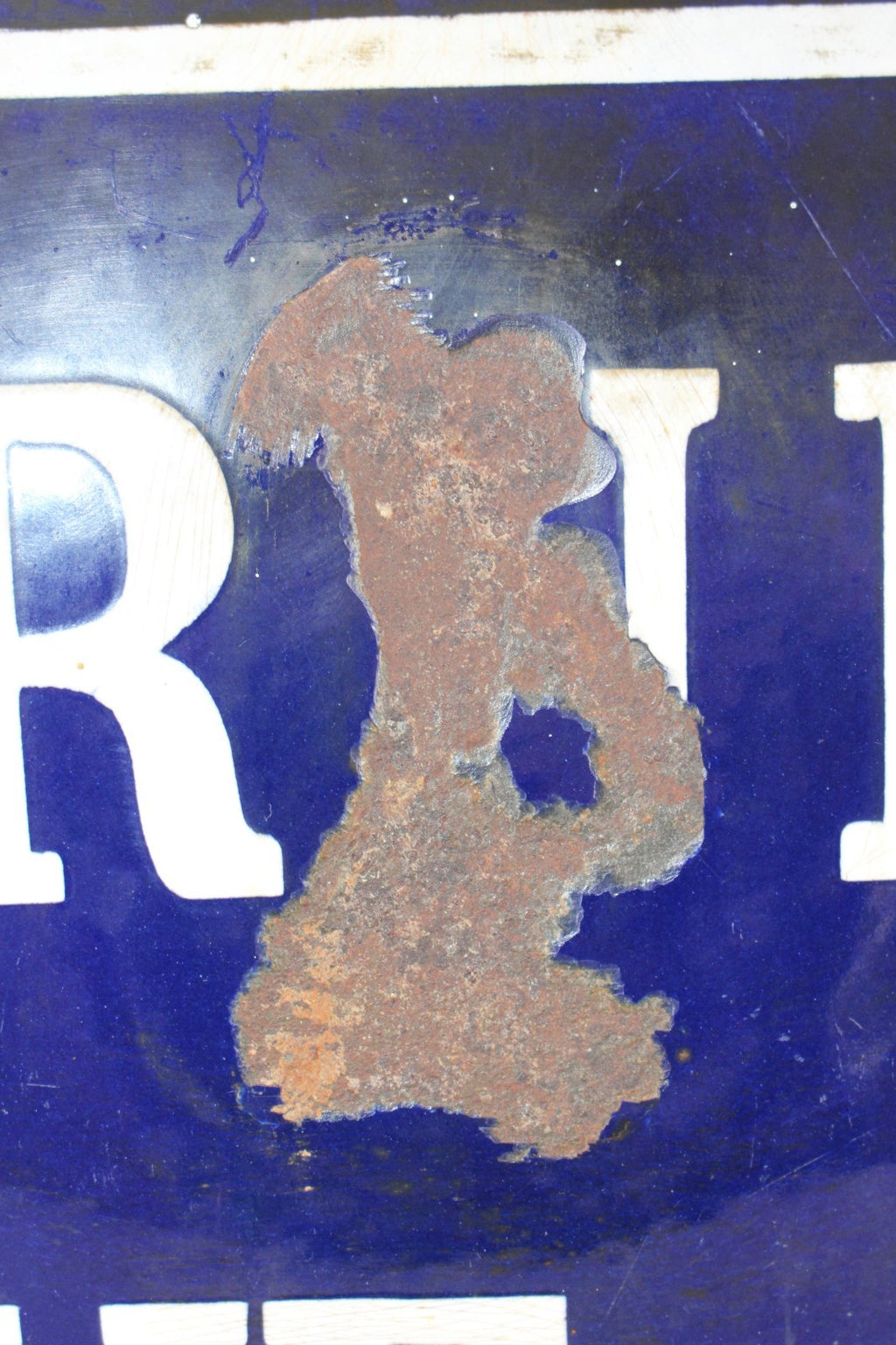 Antique French Enamel Street Sign: Rue Gustave Carde Provenance & History