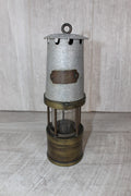 JH Naylor Ltd Wigan Miners Safety Lamp Original Glass Collector Item Rare Brass