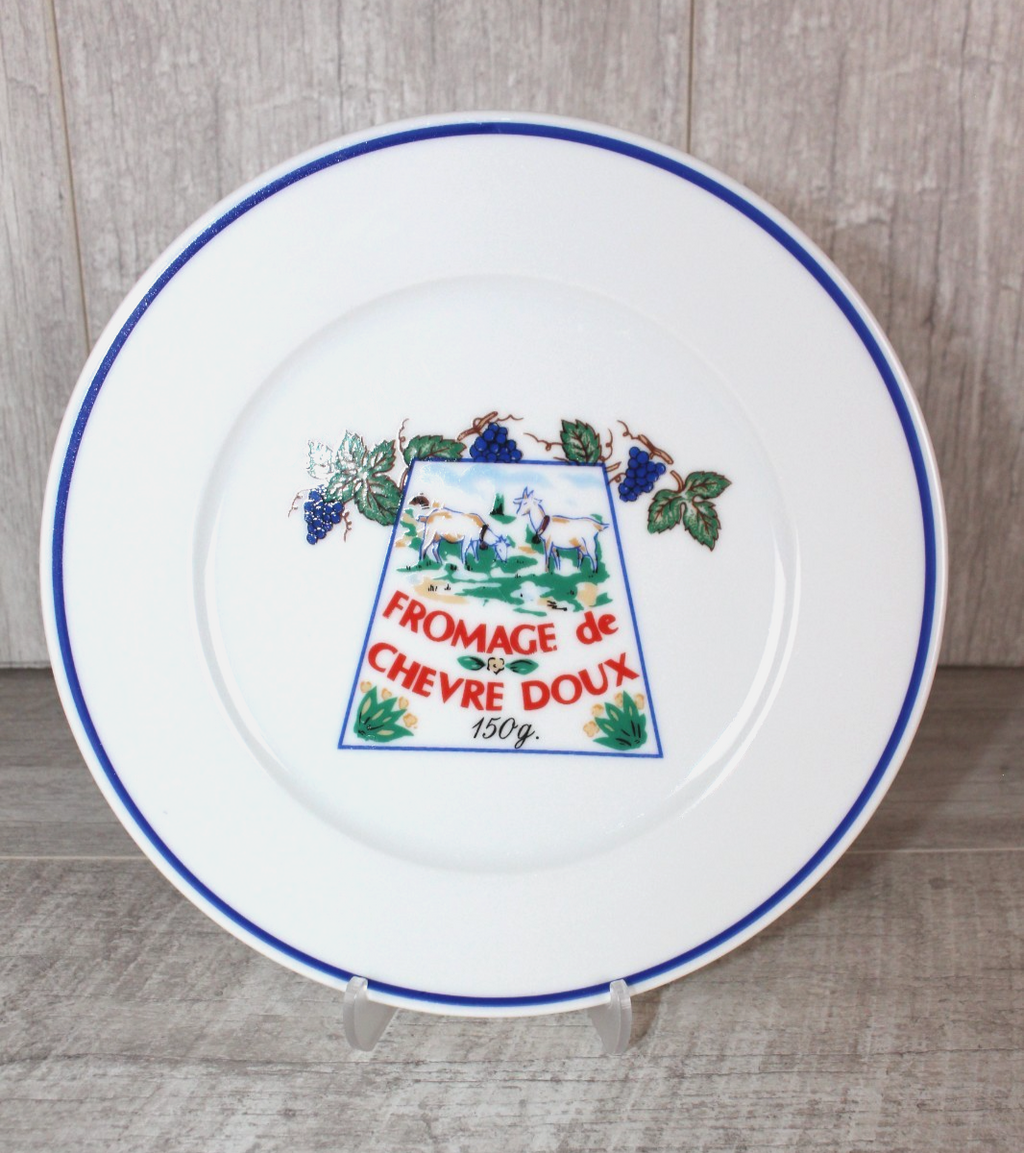 Revol France Porcelain Cheese Plate Fromage de Chevre Doux Les Fromages France