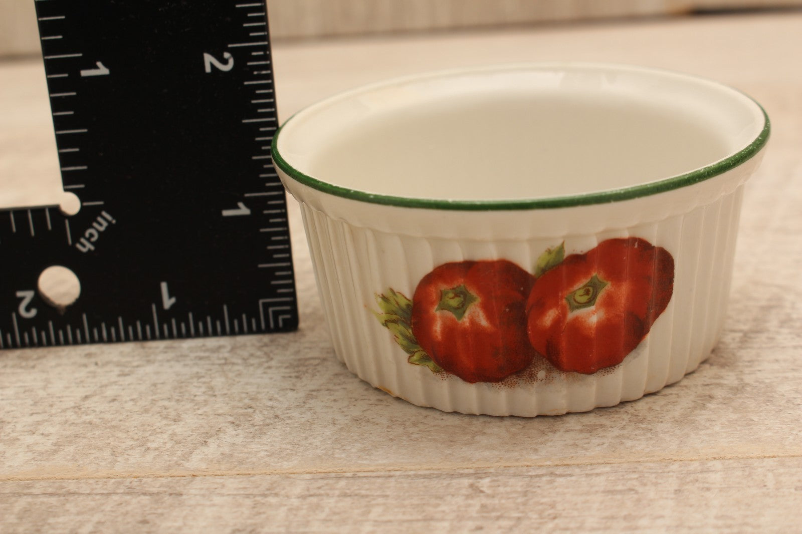 Vintage Pillivuyt Tomato Ramekin Porcelaines A Feu Pilivite France J Chomette