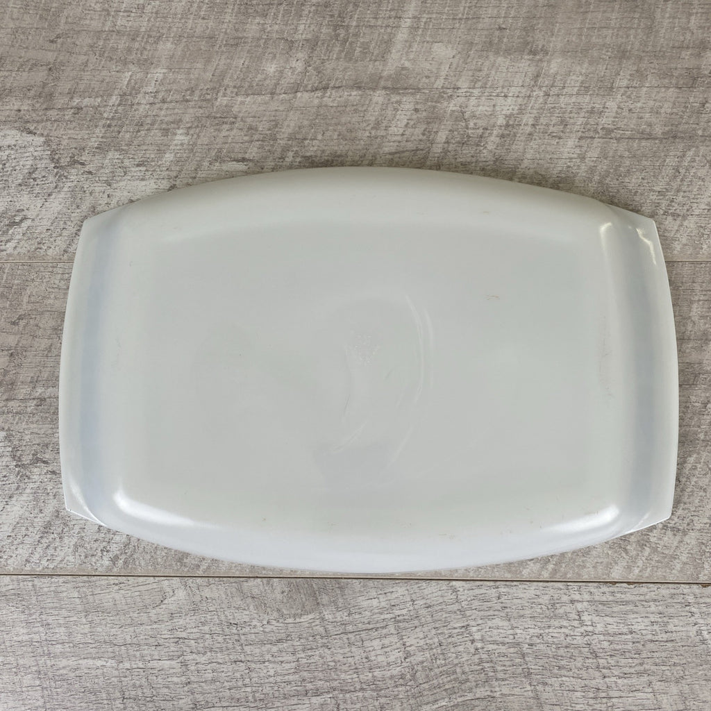 Vintage JAJ Pyrex Checkers Pattern Large Serving Platter 14.75" x 9.75"