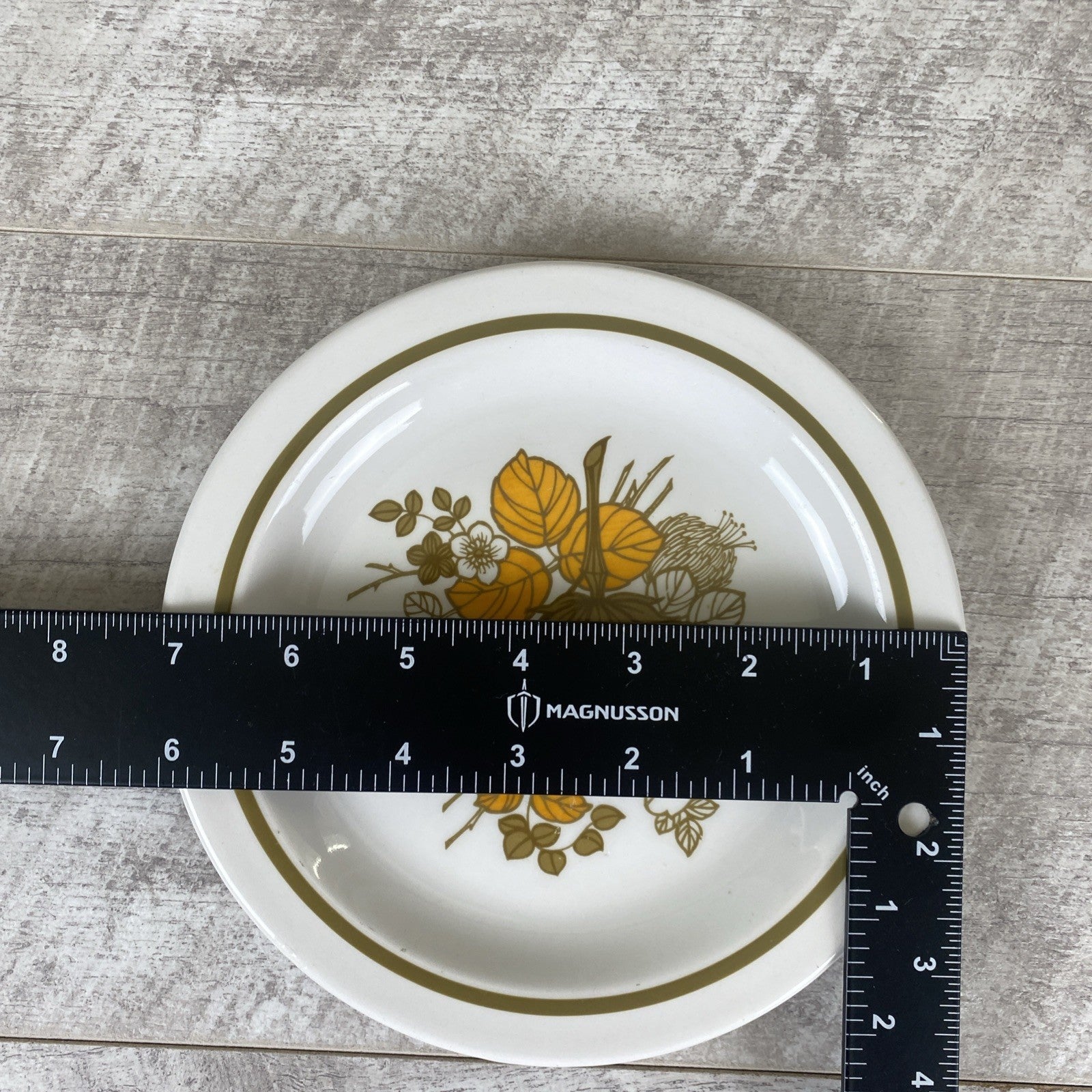 Vintage Retro Midwinter Countryside Stoneware 7”SidePlates 1960/70s