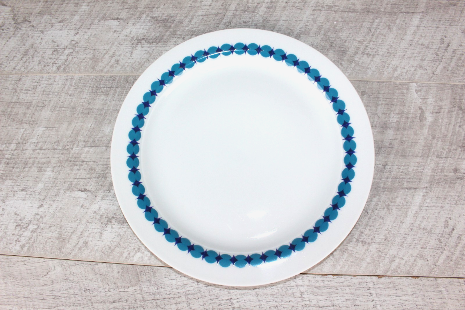 Thomas Germany Medaillon Blue Pinwheel Dinner Plate - Tapio Wirkkala
